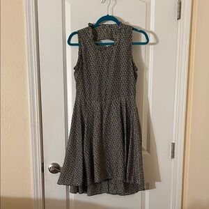 Black and White Sleeveless Dress